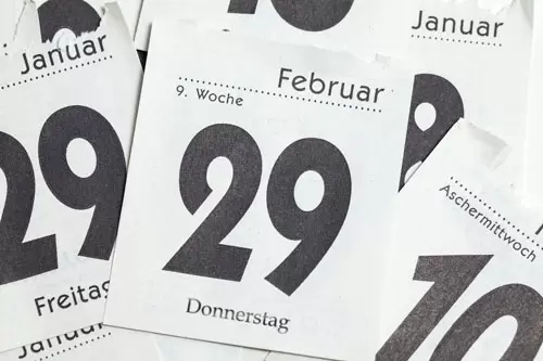 ein seltener Tag im Kalender: der 29. Februar