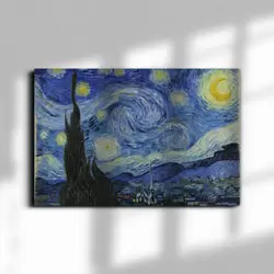 Van Goghs Sternennacht auf Fotoleinwand
