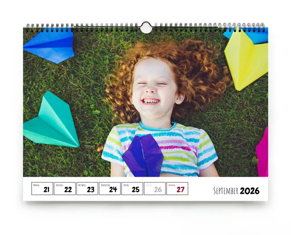 Foto-Wochenkalender drucken lassen Wochenkalender mit viel Platz für Ihre Fotos