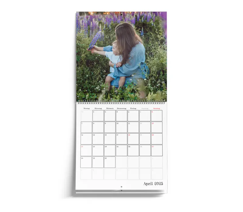 Klappkalender für die Wand